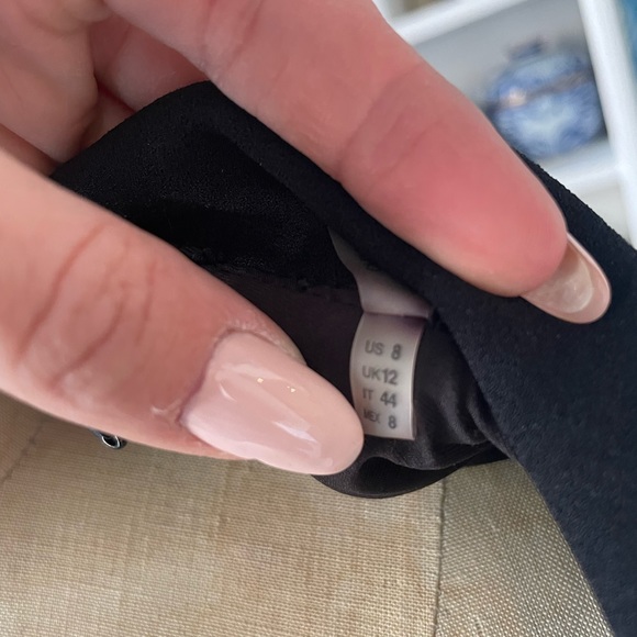 NWOT! Elie Tahari Siyah Ruffled Lapel Blazer - Picture 7 of 8